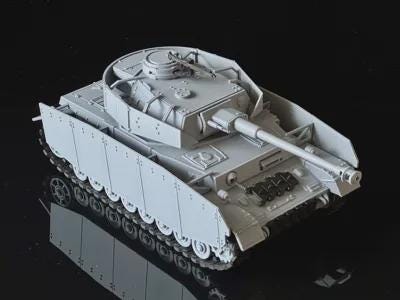 1:35 Scale Panzer IV Tank Ausf.H with side skirts