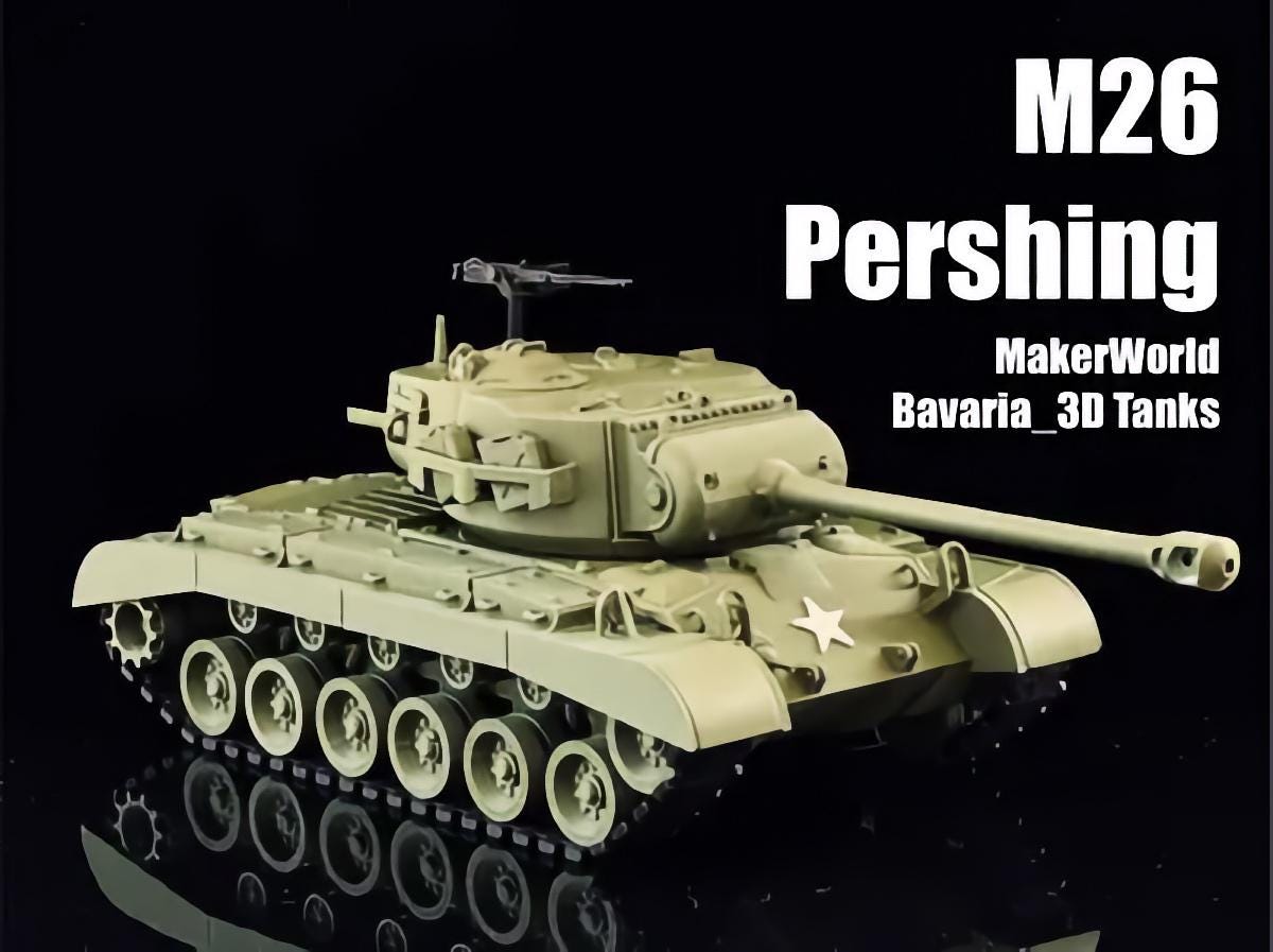 1:35 Scale M26 Pershing Tank United States Army