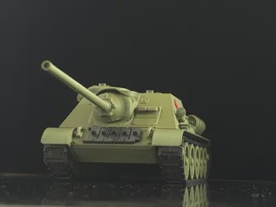 1:35 Scale SU-100 Tank Destroyer T34 Modular Kit