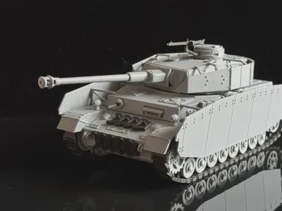1:35 Scale Panzer IV Tank Ausf.H with side skirts