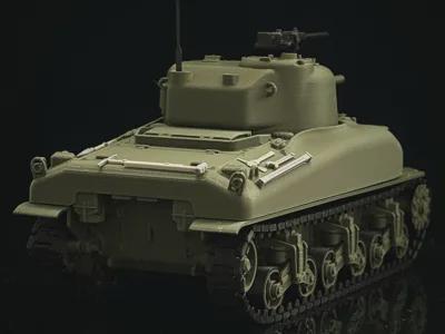 1:35 Scale Sherman M4A1 Medium Tank United States Army