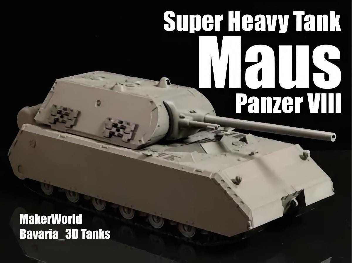 1:35 Scale Panzer VIII Maus Super Heavy Tank