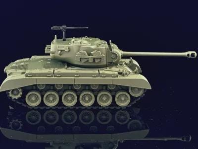 1:35 Scale M26 Pershing Tank United States Army