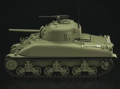 1:35 Scale Sherman M4A1 Medium Tank United States Army