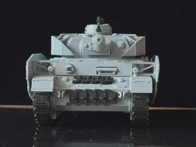 1:35 Scale Panzer IV Tank Ausf.H with side skirts