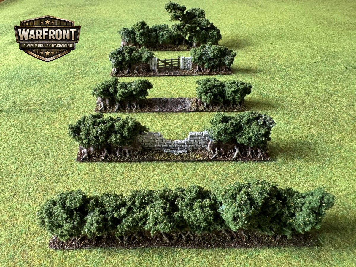 WarFront Bocage 15cm Straight with a Gate