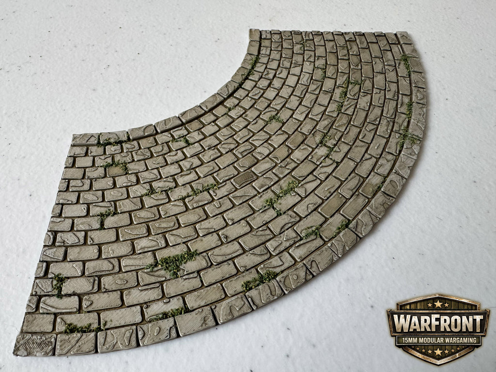 WarFront Cobbled Roads 90º Corner