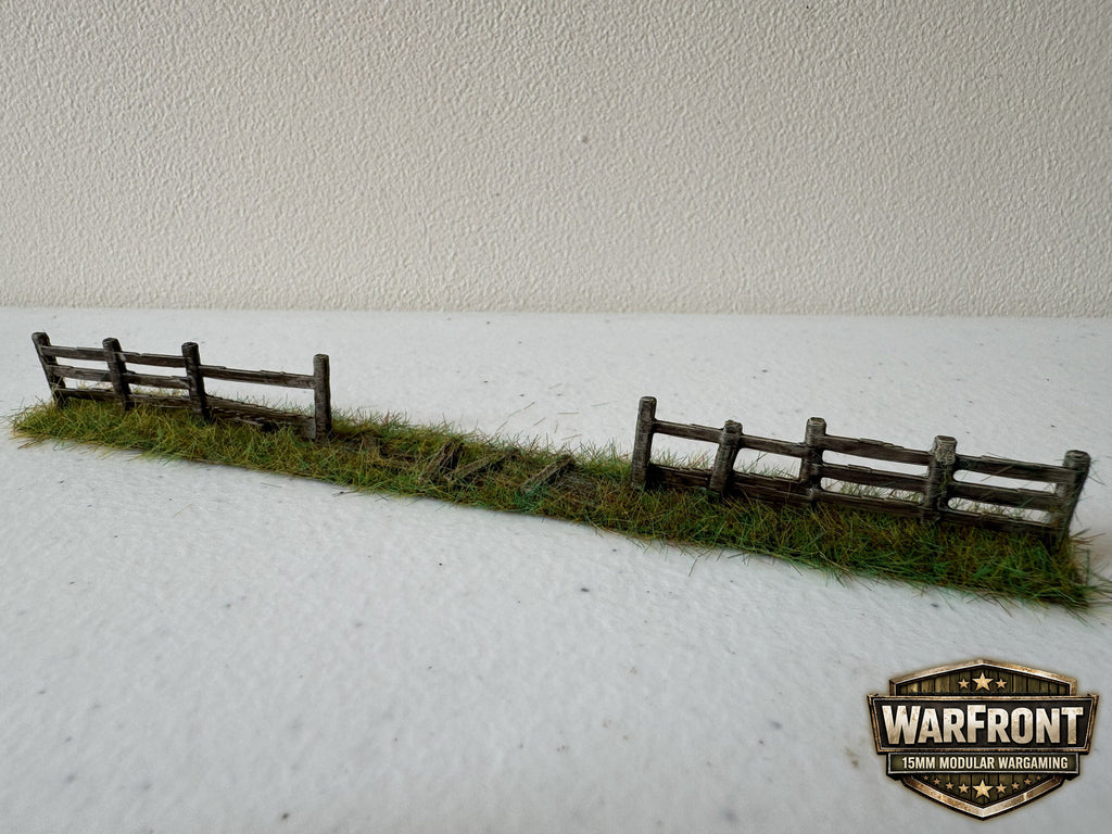 WarFront Fence 15cm Ruined Straight