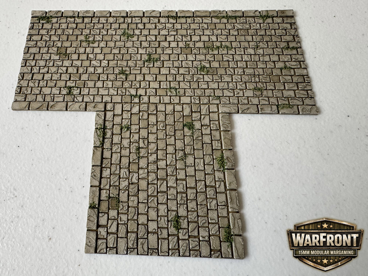 WarFront Cobbled Roads T-Intersection