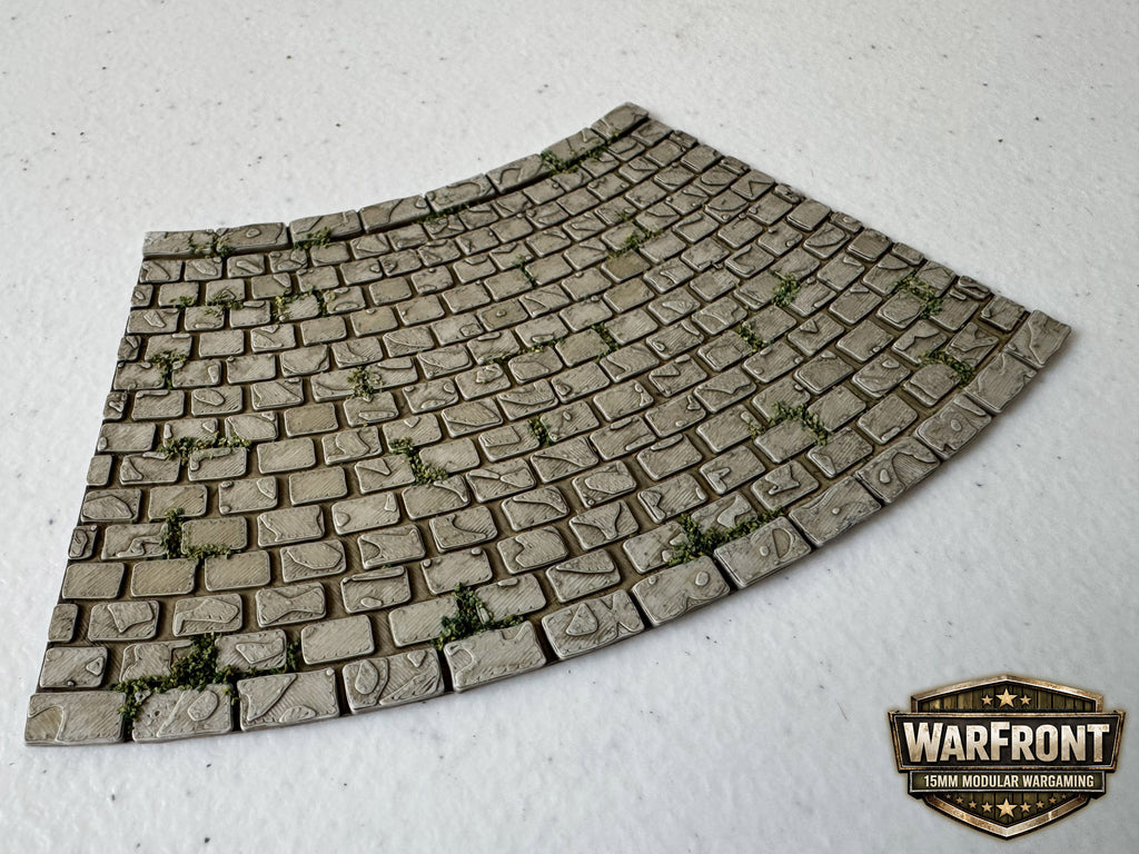 WarFront Cobbled Roads 45º Corner