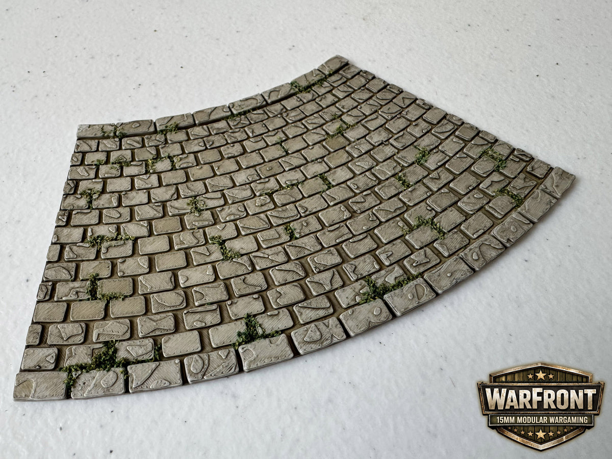 WarFront Cobbled Roads 45º Corner