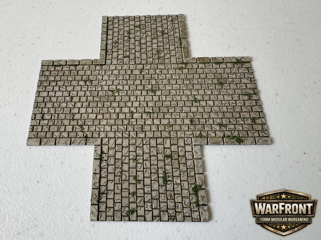 WarFront Cobbled Roads Cross-Intersection