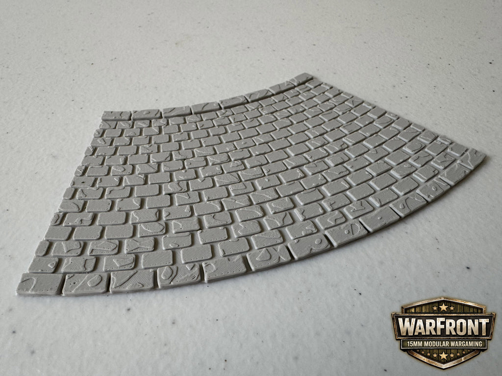 WarFront Cobbled Roads 45º Corner