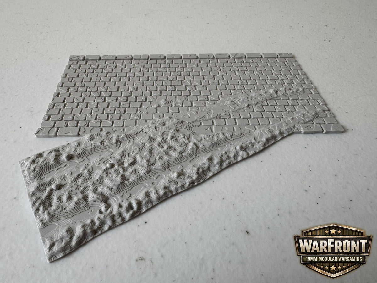 WarFront Cobbled Roads Left Hand Dirt Connector