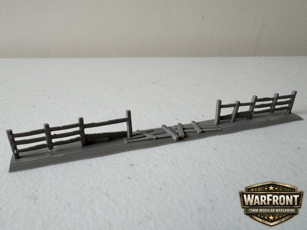 WarFront Fence 15cm Ruined Straight
