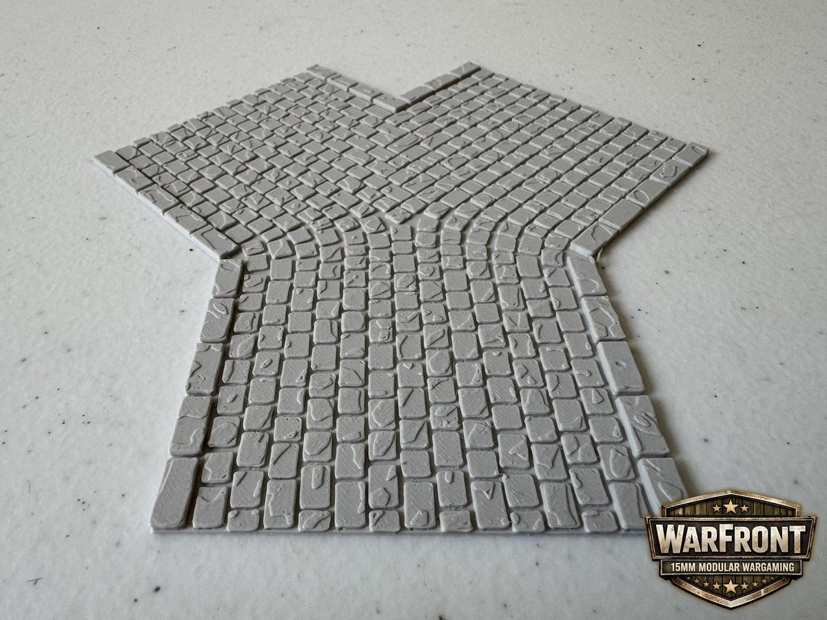 WarFront Cobbled Roads Y-Intersection