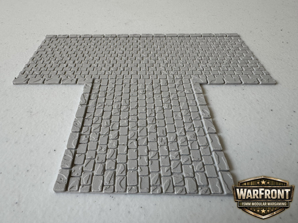 WarFront Cobbled Roads T-Intersection