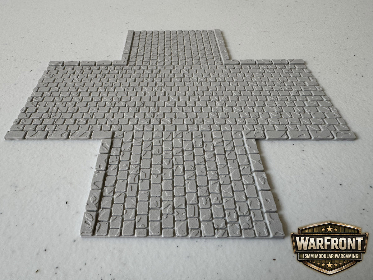 WarFront Cobbled Roads Cross-Intersection