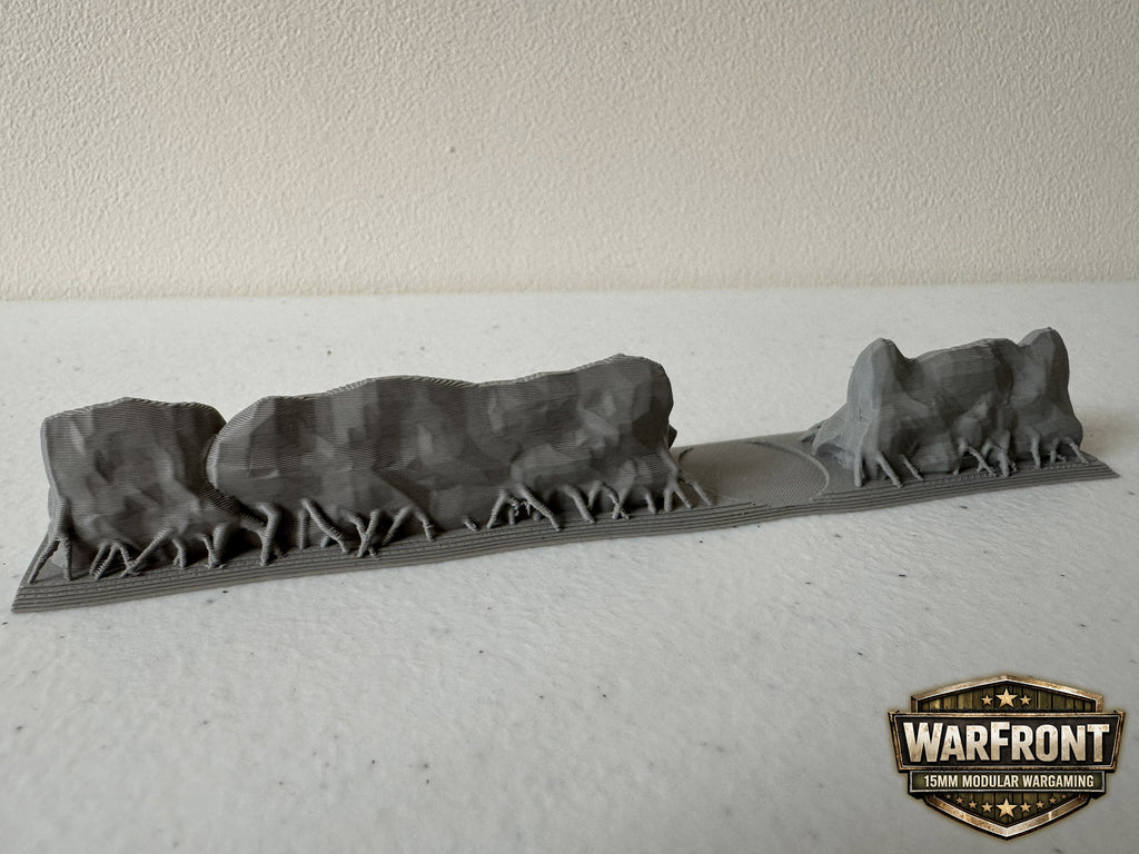 WarFront Bocage 15cm Straight with a Tree Space