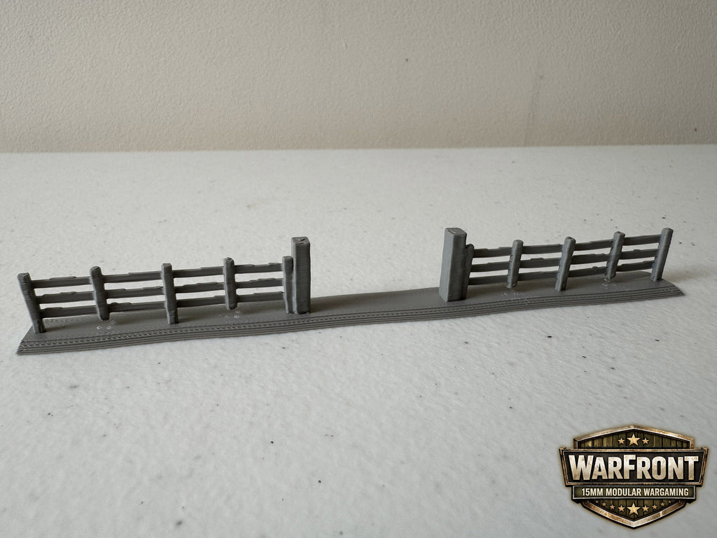 WarFront Fence 15cm Straight with a Gap