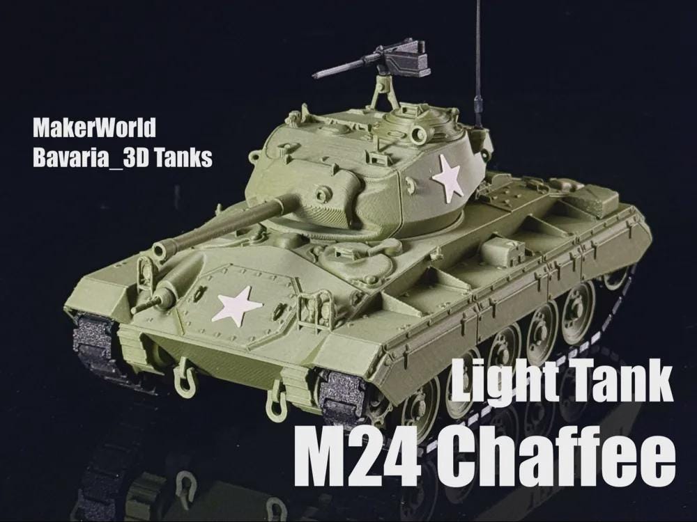1:35 Scale M24 Chaffee Light Tank United States