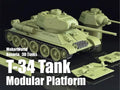 1:35 Scale T‑34 Tank Magnetic Modular Platform