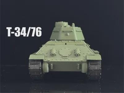 1:35 Scale T‑34 Tank Magnetic Modular Platform