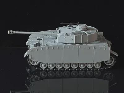 1:35 Scale Panzer IV Tank Ausf.H with side skirts